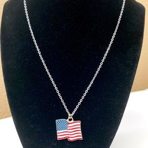 “Old Glory - USA Flag” Pendant Necklace